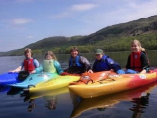Excursión en kayak en grupo 